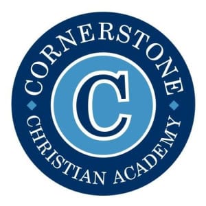 Cornerstone Prep Christian Academy logo Cornerstone Prep Christian Academy logo with a blue circular design.